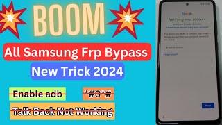 Boom Finally Without Pc All Samsung FRP Bypass 2024 Android 13, Samsung Google Account Unlock 2024