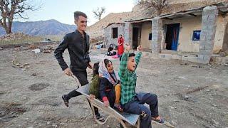 nomadic life of Iran؛ trying to repair the house together and making eachother happy