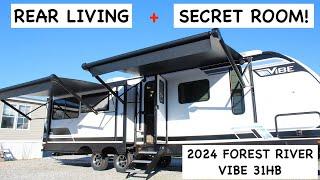 Secret Room, Office Space or Walk-in Closet in a Travel Trailer! 2024 Forest River Vibe 31HB