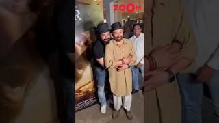 Sunny Deol's CUTE reaction as Bobby Deol HUGS him from behind at Gadar 2 screening  | #shorts