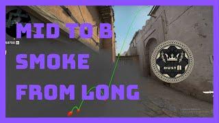 Dust 2 Mid to b SMOKE from long [CSGO] MDOZ