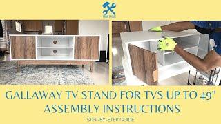 Nathan James Wesley Media Console Assembly Wesley Scandinavian TV Stand Media Console,  Gallaway 49"