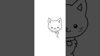 Cute cat cartoon animation #shortsfeed #cutecatcartoon #catcartoon