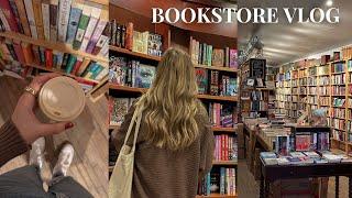 COZY bookstore vlog ️️  spend the day book shopping w/ me & HUGE 20+ book haul