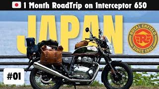 Japan Road Trip Begins on Royal Enfield Interceptor 650 | Ep 1: LOST IN TRANSITION