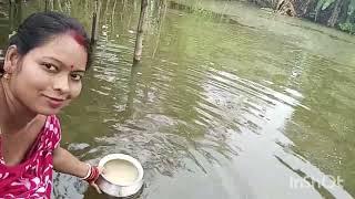 village famous red country chicken curry eating with rice।। unique Priyanka Vlog 2024।।