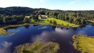 Vaskna turismitalu suve värvides (Drone footage 4k)