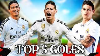 Los 5 mejores GOLES de JAMES RODRÍGUEZ en el REAL MADRID