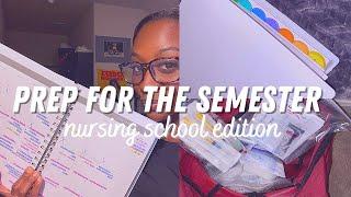 preparing for a CRAZY semester// 2021, nursing school edition, organization tips!