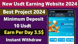 Luckin Mall | New Usdt Earning Site | Usdt Money Making Website | Free Usdt Mining | Usdt Earning