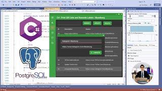 C# and PostgreSQL Online Database | Performing CRUD Operations (Quick Test by iBasskung)