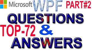 Windows Presentation Foundation Interview Questions & Answers part#2 | Bilal EduInfo