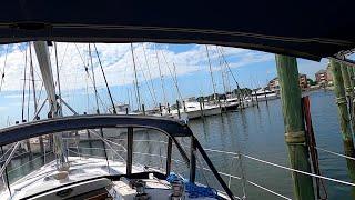 Solo departure on 35 foot sailboat