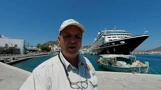 PATMOS, GREECE in 4K - A Beautiful Afternoon Walking Skala and Driving the Island! Travel with Chip