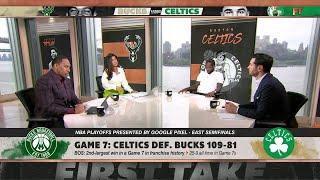 It's Stephen A. vs. Pat Bev vs. JJ Redick talking Celtics-Bucks Game 7 on First Take 