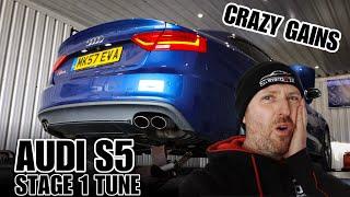 AUDI S5 STAGE 1 TUNE MAKES CRAZY POWER GAINS 