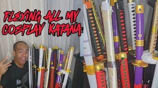 Anime Cosplay Katana flex #onepiece #demonslayer #bleach #naruto #sasukeuchiha