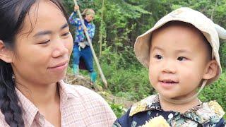 How does a single mother living in the forest maintain life?