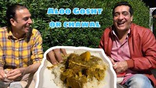 Aloo Gosht Aur chawal |