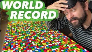 Solving 250 Rubik's Cubes BLINDFOLDED (WORLD RECORD)