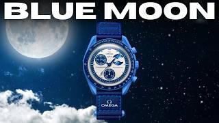 First Looks At Swatch X Omega Super Blue Moonphase...