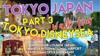 TOKYO JAPAN DISNEYSEA walking tour | family top rides  (Part 3) #walking | Oriental Tokyo bay Hotel