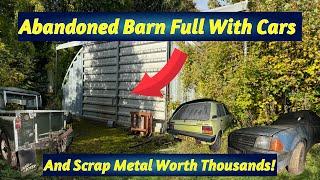 I Found An Abandoned Barn With A Collection Of Cars & Scrap Metal Worth Thousands Not Seen In Years!