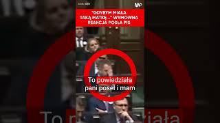 "Facepalm" w Sejmie. Wymowna reakcja posła PiS #shorts