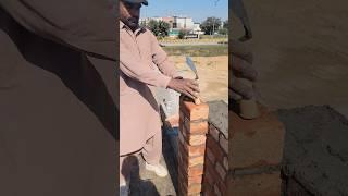how to laying 9 inch brick work #ideas #shorts #trendingshorts