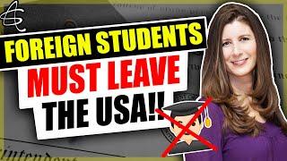 FOREIGN STUDENTS FORCED TO LEAVE THE US! What are the rules for F-1 and M-1 students this Fall 2020.