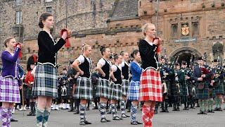 The Ceremony of Beating Retreat at Edinburgh Castle 2024 - CCF | Highland Dancers and Pipes & Drums