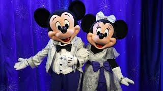 We Meet Mickey and Minnie Mouse in Their Disney100 Costumes at EPCOT - Walt Disney World 2023