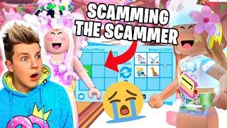 SHE TRIED TO SCAM ME BUT IT BACKFIRED! Adopt Me Trading Scammers!!