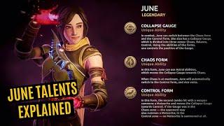 June's TALENTS EXPLAINED in simple words || ugh ! She is very Complicated || Shadow Fight 4 Arena