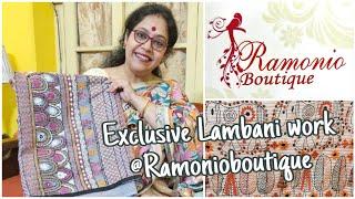 Exclusive Lambani work at Ramonio boutique, Kolkata #saree #boutique #onlineshopping #viralvideo