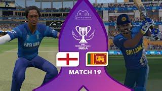 England v Sri Lanka - Match 19 | PGE ODI World Cup 2024 | Wankhede Stadium (Mumbai)