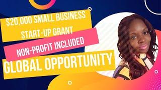 $20,000 Start-Up Grant| Small Business| Non-Profit| Global Business Grant