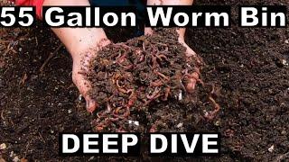 55 Gallon Worm Bin -Sift- Fluff - Feed