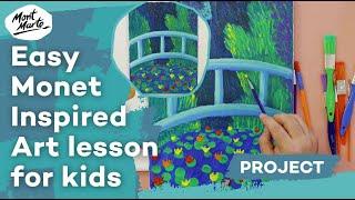 Easy Monet-inspired art lesson for kids