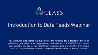 Introduction to Data Feeds