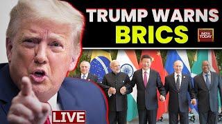 Trump vs BRICS: Bold Stance on Dollar Supremacy in Global Trade LIVE | Donald Trump Warns BRICS