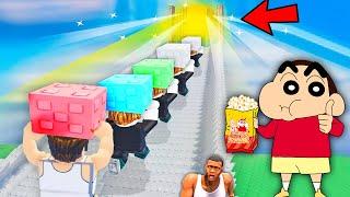 ROBLOX SHINCHAN Built STAIRWAY to HEAVEN with CHOP