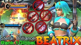 Perfect Play Beatrix WipeOut The Enemies - Top 1 Global Beatrix by Stellar. Brilliance - MLBB