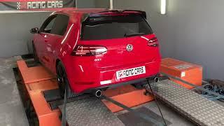 316hp Volkswagen Golf MK7 GTI w/ ARMYTRIX Decatted Downpipe on Dyno, loud acceleration!