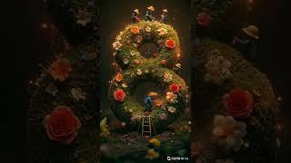 "A Tiny Worker’s Floral Wonderland"