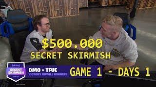 Secret Skirmish Day 1*Game 1 Tfue & Dmo Game