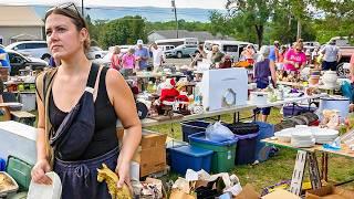 Shopping 43 MILES of Yard Sales for Antiques