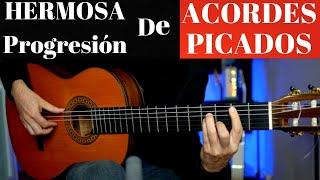 TUTORIAL: Progresión de ACORDES y PICADOS para GUITARRA!!