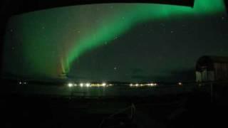 Northern Lights movie from Porjus, Sweden