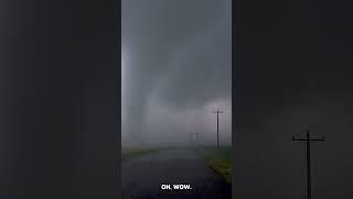 Close Range Tornado Intercept #tornado #stormchasing #closerange